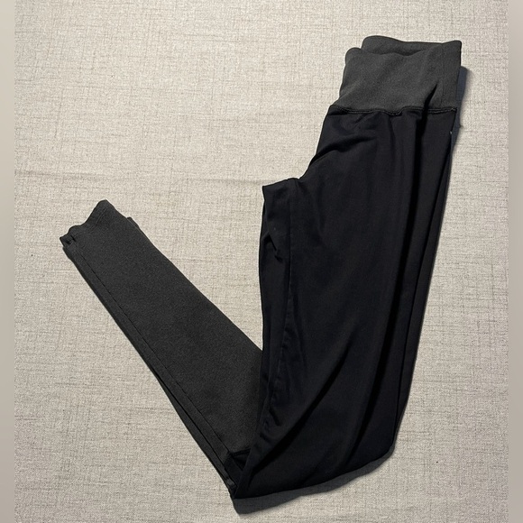 JOY LAB black and grey nylon & spandex leggings for ballet dance warm-up. Small - Picture 2 of 7